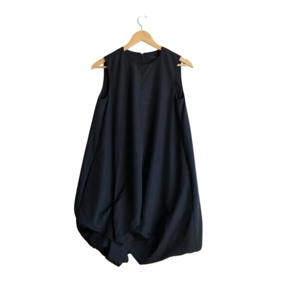 COS Gathered-Hem Sleeveless Dress Size 2 Black - Picture 5 of 12